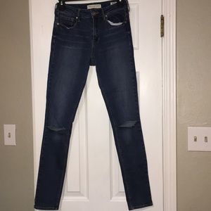 bullhead high rise skinny jeans